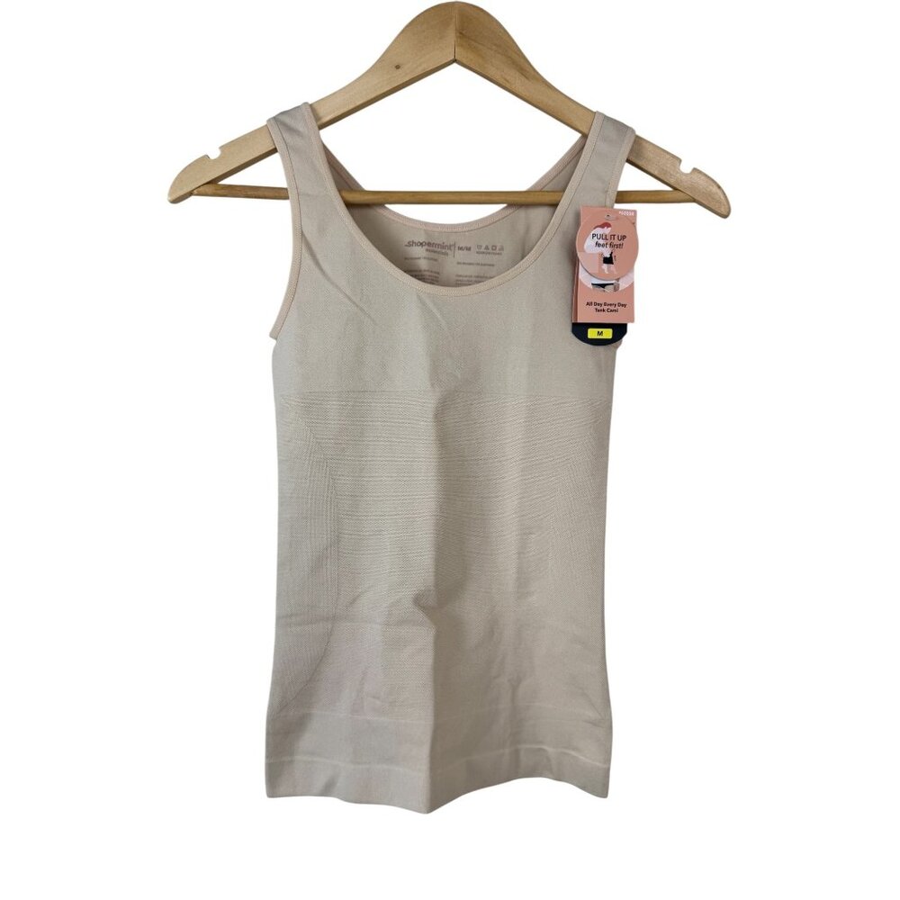 Shapermint Essentials NEW All Day Every Day Tank Cami Medium Nude Shapewear Top